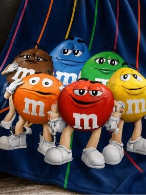NWT M&M's Character Fleece Blanket
